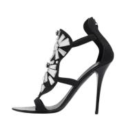 Giuseppe Zanotti Pre-owned Pre-owned Canvas sandaler Black, Dam