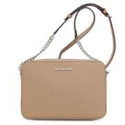 Michael Kors Pre-owned Pre-owned Plast axelremsvskor Beige, Dam