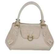 Salvatore Ferragamo Pre-owned Pre-owned Laeder handvskor Beige, Dam