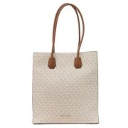 Michael Kors Pre-owned Pre-owned Canvas axelremsvskor White, Dam