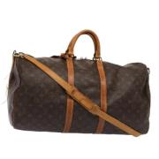 Louis Vuitton Vintage Pre-owned Canvas handvskor Brown, Dam