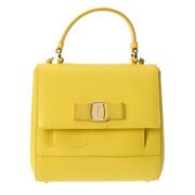 Salvatore Ferragamo Pre-owned Pre-owned Laeder handvskor Yellow, Dam