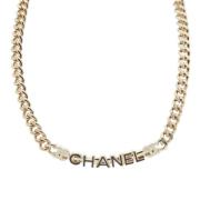 Chanel Vintage Pre-owned Metall chanel-smycken Yellow, Dam