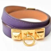 Hermès Vintage Pre-owned Laeder armband Purple, Unisex