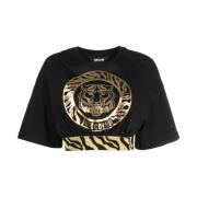 Just Cavalli T-Shirts Black, Dam