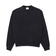 Lacoste Lös Passform Tvättad Effekt Sweatshirt Black, Herr