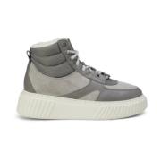 Marc O'Polo Hög topp sneaker Gray, Dam