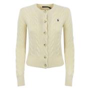 Ralph Lauren Flätad Cardigan för kvinnor White, Dam