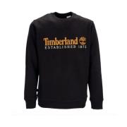 Timberland Logo Crewneck Sweatshirt Est. 1973 (Svart) Black, Herr