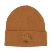 Timberland Broderad Beanie Mössa i Vete Brown, Herr