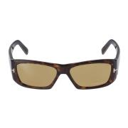 Tom Ford Stiliga solglasögon för modeälskare Brown, Unisex