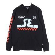 Vans Svart Herrhoodie med Se Bikes Print Black, Herr