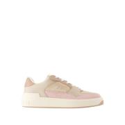 Balmain Rosa Läder Sneakers - B-Court Flip Pink, Dam