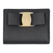 Salvatore Ferragamo Båge Plånbok Nero Aw24 Black, Dam