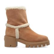 Stuart Weitzman Ankelboots Lennox Beige, Dam