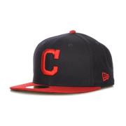 New Era Cleveland Indians Baseballkeps Black, Herr