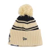 New Era NFL Pom Pom Beanie Hat Beige, Herr