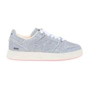 Premiata Silver Glitter Sneakers för Kvinnor Gray, Dam