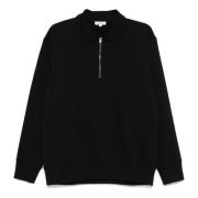 Norse Projects Ketel Half Zip Polo Shirt Black, Herr