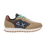 Sun68 Beige Sneakers Bicolor Läder Textil Beige, Herr