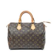 Louis Vuitton Vintage Pre-owned Belagd canvas handvskor Brown, Dam