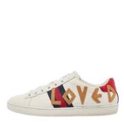 Gucci Vintage Pre-owned Laeder sneakers White, Dam