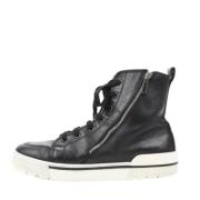 Hermès Vintage Pre-owned Laeder sneakers Black, Herr