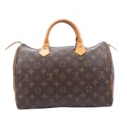 Louis Vuitton Vintage Pre-owned Laeder handvskor Brown, Dam