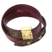 Louis Vuitton Vintage Pre-owned Tyg armband Brown, Dam