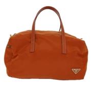 Prada Vintage Pre-owned Tyg prada-vskor Orange, Dam