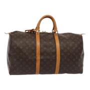 Louis Vuitton Vintage Pre-owned Canvas handvskor Brown, Dam