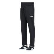 Disclaimer Svarta sportiga sweatpants med breda ben Black, Herr