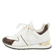 Louis Vuitton Vintage Pre-owned Belagd canvas sneakers White, Dam