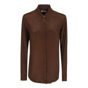 Dries Van Noten Bruna Skjortor för Kvinnor Aw24 Brown, Dam