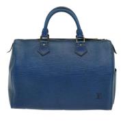 Louis Vuitton Vintage Pre-owned Laeder louis-vuitton-vskor Blue, Dam