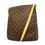 Louis Vuitton Vintage Pre-owned Tyg louis-vuitton-vskor Brown, Dam