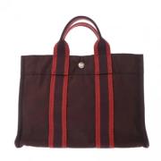 Hermès Vintage Pre-owned Bomull totevskor Red, Dam