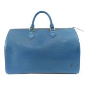 Louis Vuitton Vintage Pre-owned Laeder resvskor Blue, Dam