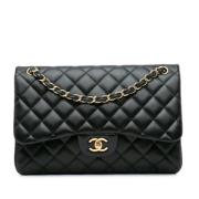 Chanel Vintage Pre-owned Laeder axelremsvskor Black, Dam