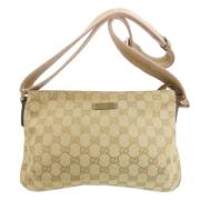 Gucci Vintage Pre-owned Canvas gucci-vskor Beige, Dam