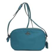 Coach Pre-owned Pre-owned Tyg crossbodyvskor Blue, Dam