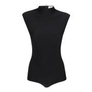 Max Mara Svart Elegant Bodysuit för Kvinnor Black, Dam