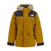 The North Face Vattentät Vadderad Parka med Fuskpäls Green, Herr