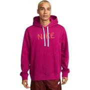 Nike Lila Logo Hoodie för Män Pink, Herr