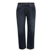 Dolce & Gabbana Marinblå Straight Leg Jeans Blue, Herr