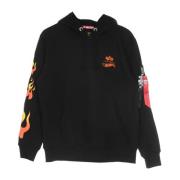 Alpha Industries Flame Hoody Hot Wheels Herr Hoodie Black, Herr