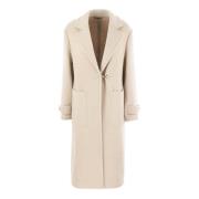 Fay Ljus Beige Ullblandad Kappa Beige, Dam