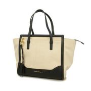 Salvatore Ferragamo Pre-owned Pre-owned Canvas axelremsvskor Beige, Da...