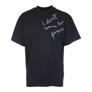 Msgm Svarta T-shirts och Polos för Män Black, Herr