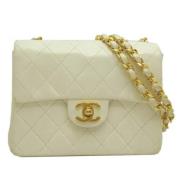 Chanel Vintage Pre-owned Laeder chanel-vskor White, Dam